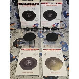 2-PACK Tzumi Wireless Charging Pad 5W Qi Enabled Devices UNIVERSAL *OPEN BOX NEW